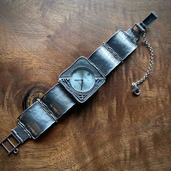 SILPADA Hammered 925 Silver Watch - Picture 3 of 10